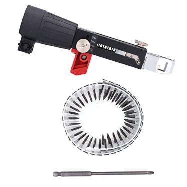 Imagem de Pistola de Pregos Automática, Pistola de Parafuso de Drywall Com Pregos de Alta Eficiência Pistola de Parafuso Adaptador de Prego de Corrente Automática para Placas de Gesso de