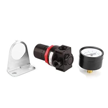 Imagem de Medidor Pneumático da Válvula de Controle do Regulador de Pressão de Ar Com Suporte para Compressor de Ar