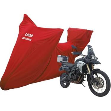 Imagem de Capa Sob Medida Moto Bmw F 800 F800 Gs Top Case Baú Central (Vermelho)