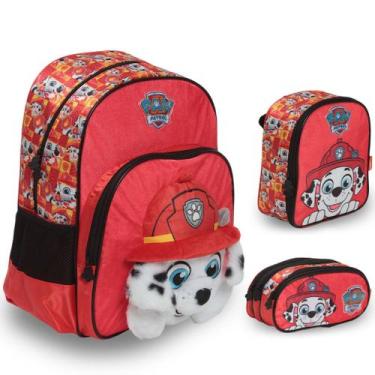 Imagem de Kit Mochila Escolar Masculina Patrulha Canina Volta Aulas - Plike