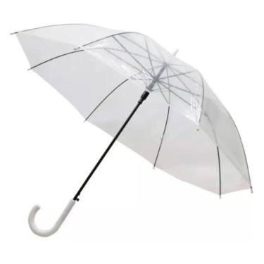 Imagem de Guarda Chuva Transparente Lindo E Resistente 8 Varetas
