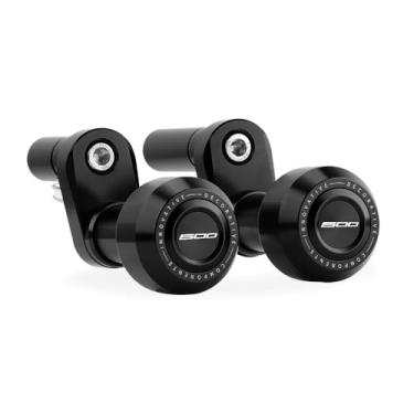 Imagem de Goxmoto Proteção contra quedas de quadro de motocicleta CNC compatível com NINJA 500 2024 2025 almofada protetora de colisão protetores de carenagem do motor acessórios Ninja500 (preto)