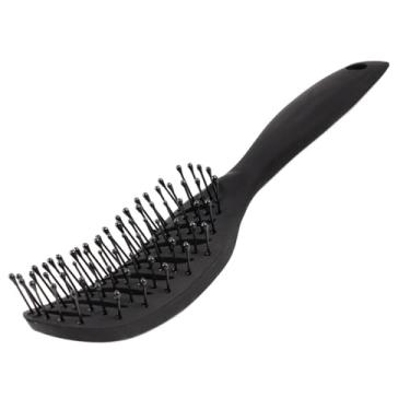 Imagem de Escova de massagem para couro cabeludo para mulheres | Curly Curved Shaped Quick Dry | Design ergonômico Home Salon Styling Tools (03)