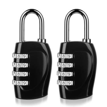 Imagem de Cadeado de combinação de 4 dígitos ao ar livre para armário de academia escolar cadeado impermeável para armário de academia, unidade de armazenamento, garagens, armário esportivo, caixa de