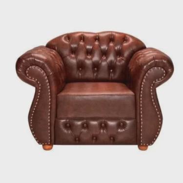 Imagem de Duas Poltronas Chesterfield Merlo Courano Marrom / decoracao, sala tv estar, recepcao