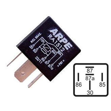 Imagem de Relé 40A Ka Fiesta Verona Santana Gol Quantum 205 306 406 Tempra Ar Condicionado Ventilador Ventoinha Desembaçador Vidro traseira Vidro Elétrico Alarmes 5 Terminais (Alta Potência