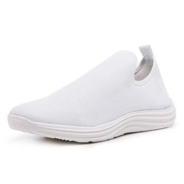 Imagem de Tênis meia masculino ortopédico leve e uso diário - Ruggero, Branco, 4