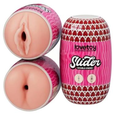 Imagem de Masturbador Duplo Vagina E Ânus Slider Design Discreto, Estimulação Única, Para Satisfação