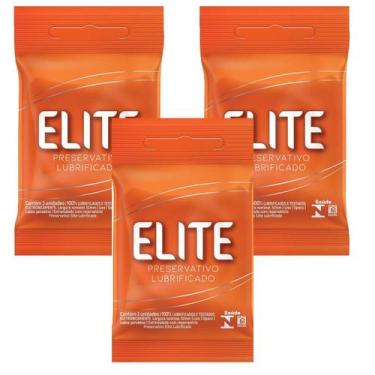 Imagem de Kit Com 09 Preservativos Elite Lubrificado - Blowtex