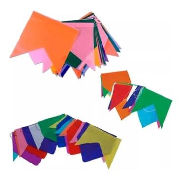 Imagem de Bandeirinha de 10 Metros – Caixa com 40 Pacotes para Decoração de Festas, Eventos e Celebrações, Festa Junina e Julina