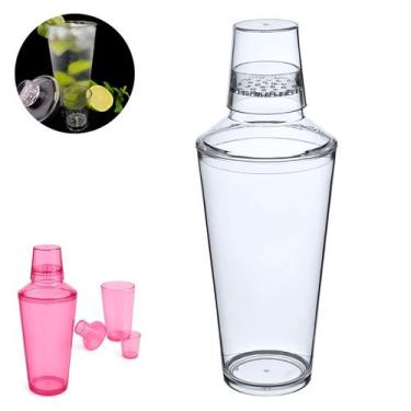 Imagem de Jogo de 10 coqueteleiras de acrílico para fazer drinks 24cm - Dasshaus