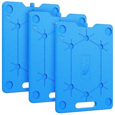 Imagem de OUTXE Sacos de gelo para refrigeradores – 7,6 cm de largura – 25,4 cm x 33 cm, economia de espaço – reutilizáveis, de longa duração, pacotes de congelador frio para refrigeradores e sacolas para manter os alimentos frescos