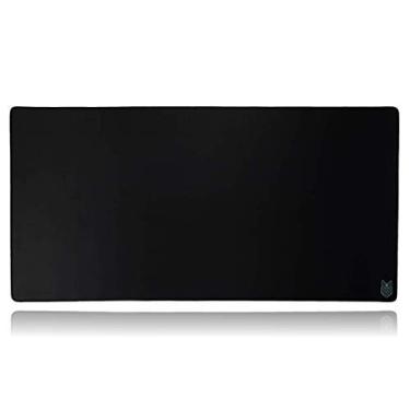 Imagem de The Gamer Plug – Apoio de pulso para teclado de jogos – Preto – Bordas costuradas, Black With Blue Logo, Mega