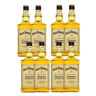 Imagem de Kit 8 Jack Daniel'S Honey Original 375Ml Uísque Padrinhos