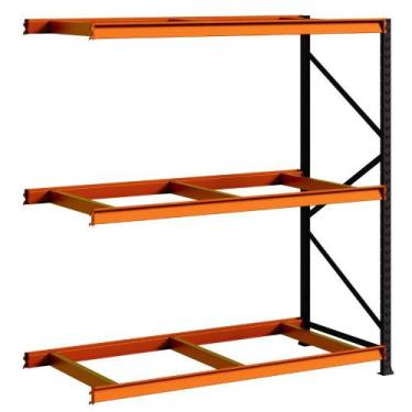 Imagem de Porta Pallet 1500KG 1 Continuação 200x180x80 3 Níveis Amapá, Preto