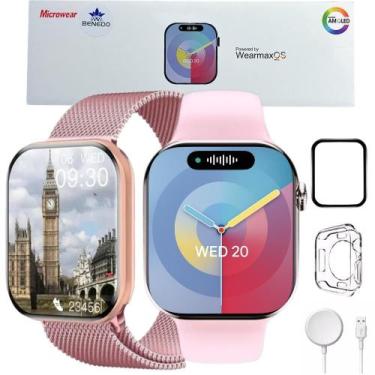 Imagem de Smartwatch Smart W99 Plus 45mm Amoled Nfc Com 3 Pulseiras - 01Smart, R