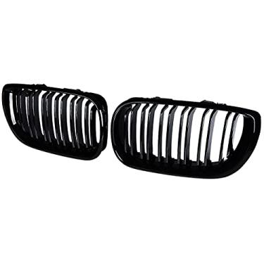 Imagem de Astra Depot Grade Dianteira Dupla De Substituição Preta Brilhante Para Bmw E46 320I 325I 325Xi 330I 330Xi 4 Portas 2002-2006