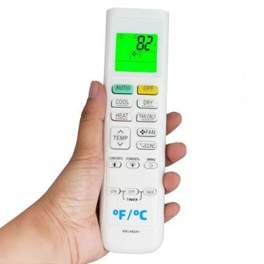 Imagem de Controle remoto de substituição para controle remoto de ar condicionado Daikin FTK09NMVJU FTX09NMVJU FTK12NMVJU FTX12NMVJU FTK18NMVJU FTX18NMVJU FTK24NMVJU FTX24NMVJU com luz de fundo (Fahrenheit e