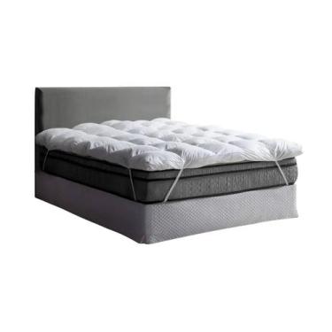 Imagem de Pillow Top Protetor Colchão Queen Size Branco - Tuca Casa