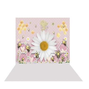 Imagem de Fundo Fotográfico Abelhinha Cenário Tecido 1,20 x 1,70m - Fadrix