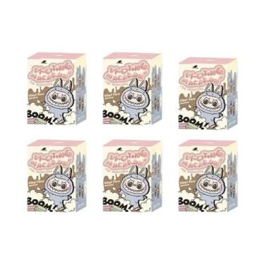 Imagem de Pelúcia De Vinil Labubu, Caixa Surpresa Com Monstros Sentados, Festa D