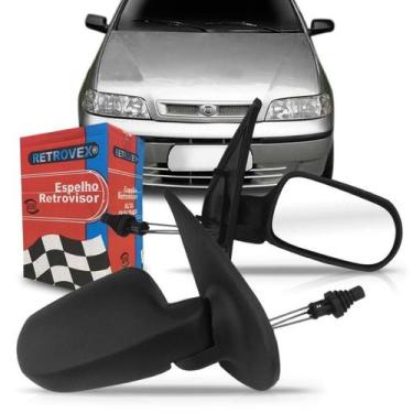Imagem de Retrovisor Palio Fire 2001 02 03 2004 - 4P Controle Manual - Retrovex