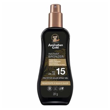 Imagem de Protetor Solar Corporal Spray Gel Australian Gold Instant Bronzer FPS15 237g