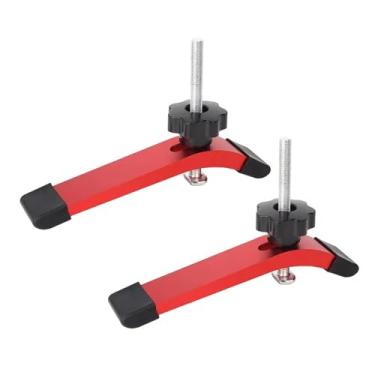 Imagem de WeiLaiKeQi 2x Grampos de fixação de trilho T Grampo de placa de pressão conveniente para uso com parafusos T de alumínio Silder para corte de gabaritos de