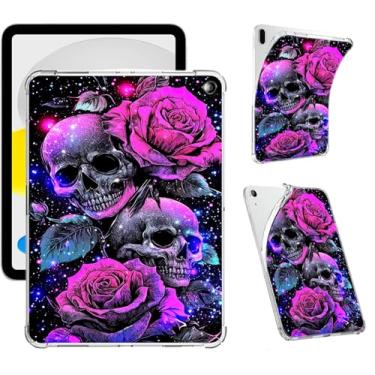 Imagem de Capa transparente para tablet Amazon Kindle Fire HD 10 e 10 Plus (13ª/11ª geração, versão 2023/2021) 10,1 polegadas, capa protetora fina de TPU macio transparente com amortecedor à prova de choque