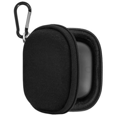 Imagem de Geekria Capa protetora para fones de ouvido compatível com Soundcore por Anker Liberty 4, 3 Pro, Life P3, Space A40, bolsa de transporte de viagem rígida de substituição com clipe mosquetão (preto)