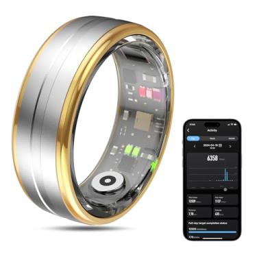 Imagem de MagLoop Monitor de saúde de anel inteligente para homens/mulheres, rastreador de sono de anel de fitness, carregamento rápido para uso duradouro, para exercícios de pedômetro, monitor de sono