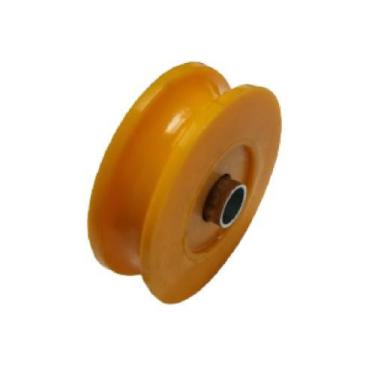 Imagem de Roldana Nylon Laranja Maciça 60(2 1/2") Tipo U Redonda - Ferrosul - Me