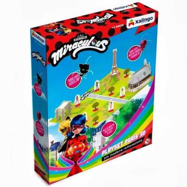 Imagem de Brinquedo Miraculous Playset Paris 3D Fácil De Montar - Xalingo