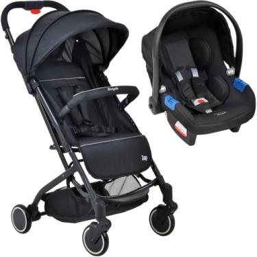Imagem de Carrinho de Bebe Burigotto Zap Black Preto com Bebe Conforto