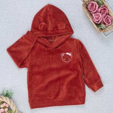 Imagem de Blusa Plush com Capuz de Orelhinha e Bordado Ursinho - Era Uma Vez, 6-