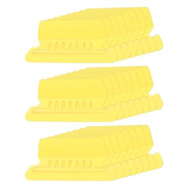 Imagem de PATIKIL Abas de pasta de arquivo de 7,6 cm, 24 abas de arquivo suspensas, etiquetas de plástico, transparentes, com inserções para pendurar fichários, organizador de identificação rápida