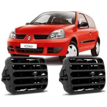 Imagem de Difusores de Ar Preto Renault Clio 2000 a 2016 Kit