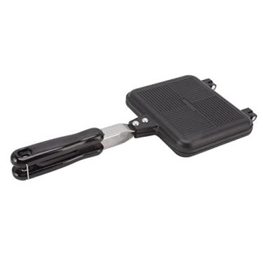 Imagem de Frigideira dupla face, sanduicheira antiaderente com alças anti-escaldantes para cozinha café da manhã, panelas de liga de alumínio Herramientas de cocina