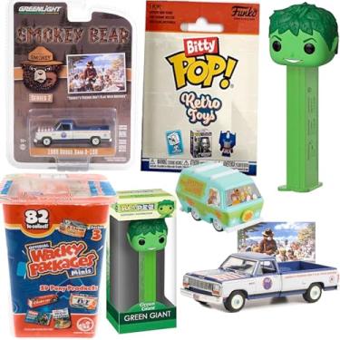 Imagem de Penny GO Monopoly Pop Figure Can Soda Icon Bolsas para tio com Classic Retro Game Token Pass Lightning Car + Jogos de tabuleiro de personagens + Cartões colecionáveis de brinquedo vintage e pacote de adesivos 3 itens