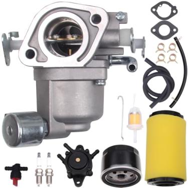 Imagem de Goodbest Novo kit de carburador de carburador com bomba de combustível de filtro de ar compatível com John Deere Z525E trator de grama AUC11380 S130 22HP V-twin cortador de grama a gás
