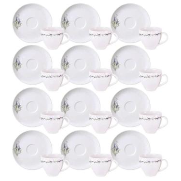 Imagem de Conjunto 12 Xícaras de Porcelana com Pires 100ml Tramontina