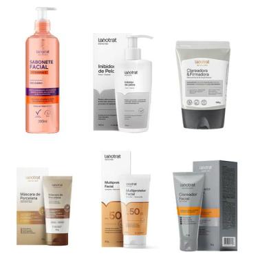 Imagem de Kit clareamento facial tratamento firmador skin care - labotrat