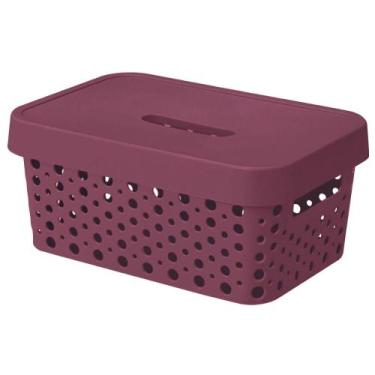 Imagem de Caixa Organizadora Trama Rattan 4,5L Usual Utilid. - Usual Utilidades,