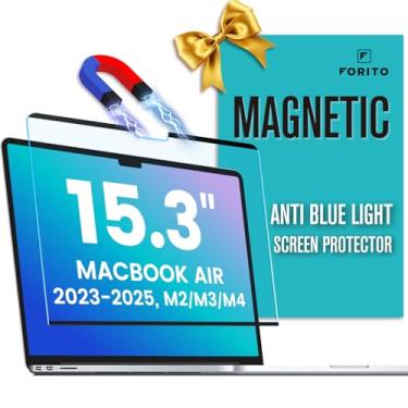 Imagem de F FORITO Protetor de tela magnético antiluz azul compatível com MacBook Air de 15,3 polegadas (2023-2025, M2, M3, M4)