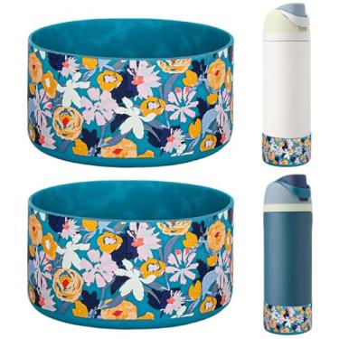 Imagem de HEYSKAY 2 peças de bota de silicone para garrafa de água Owala Flask 1,134 g, capa protetora antiderrapante para Owala Twist, garrafa de água de aço inoxidável FreeSip and Flip sem BPA