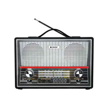 Imagem de Radio Portatil Retro Com 4 Bandas Am Fm Sw Livstar