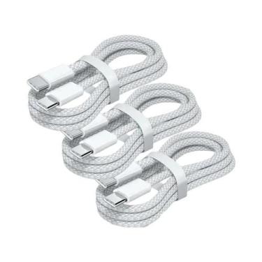 Imagem de Cabo De Carregamento Rápido USB-C Para Tipo C 60W 3PCS Para iPhone 15 