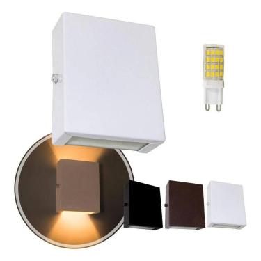 Imagem de 2X Arandela Slim 2 Focos Parede + Led G9 5W St1597 Estrutura