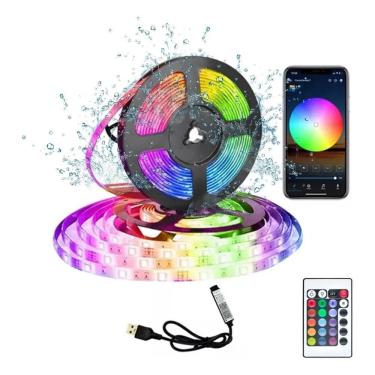 Imagem de 2X Fita Led 5050 Rgb De 16 Milhões De Cores Com Controlador