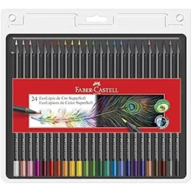 Imagem de Ecolápis De Cor Faber Castell Supersoft 24 Cores - Faber-Castell, 24 C